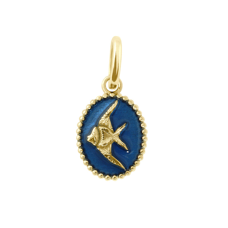 Angelfish Pendant, Yellow Gold