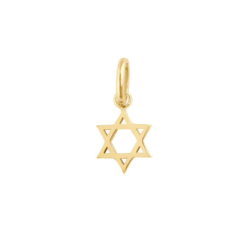 Star of David Pendant, Yellow Gold