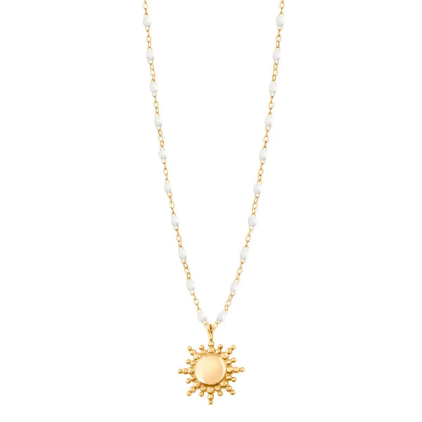 Sun Classic Gigi White necklace, Yellow Gold, 16.5