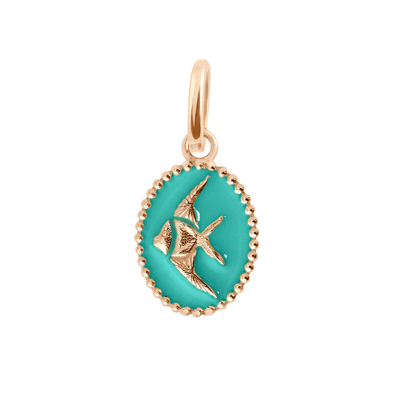 Angelfish Pendant, Yellow Gold