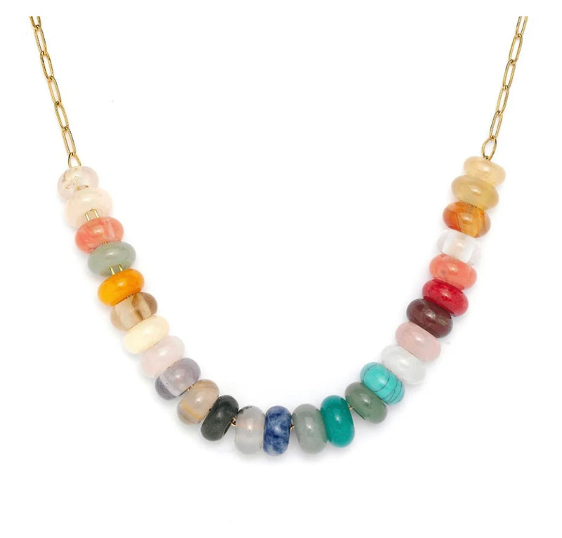Elaine Gemstone Chain Necklace