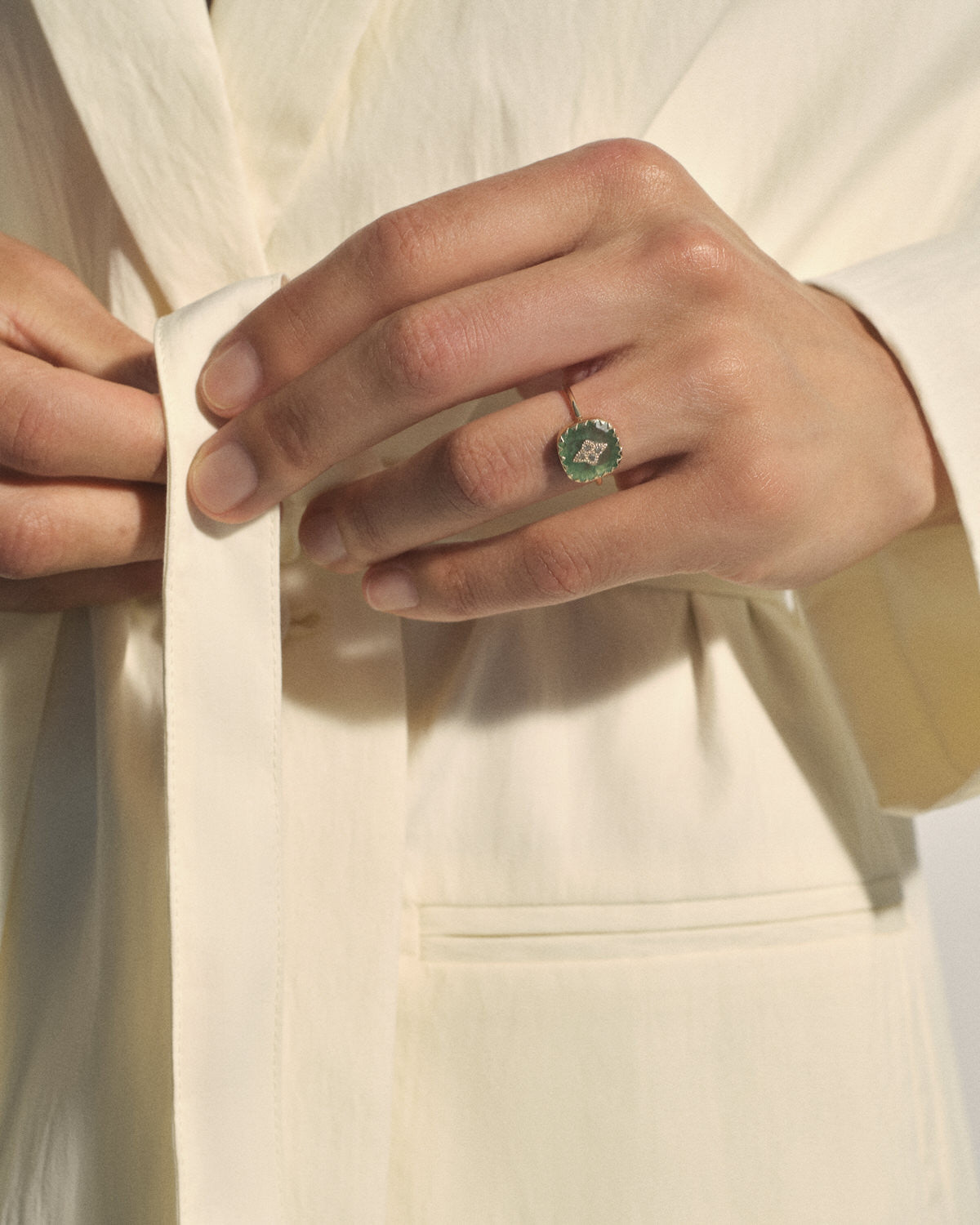 Ring PIERROT AVENTURINE QUARTZ