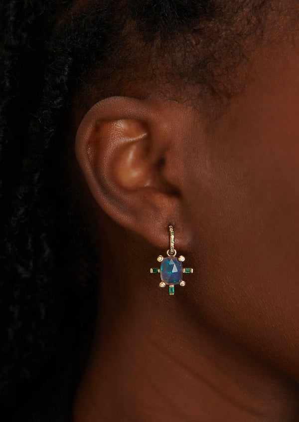 Juno Charm with Black Opal