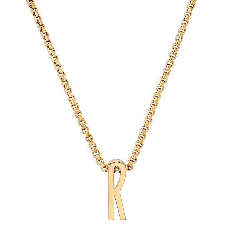Slide On Classic Chunky Initial Necklace