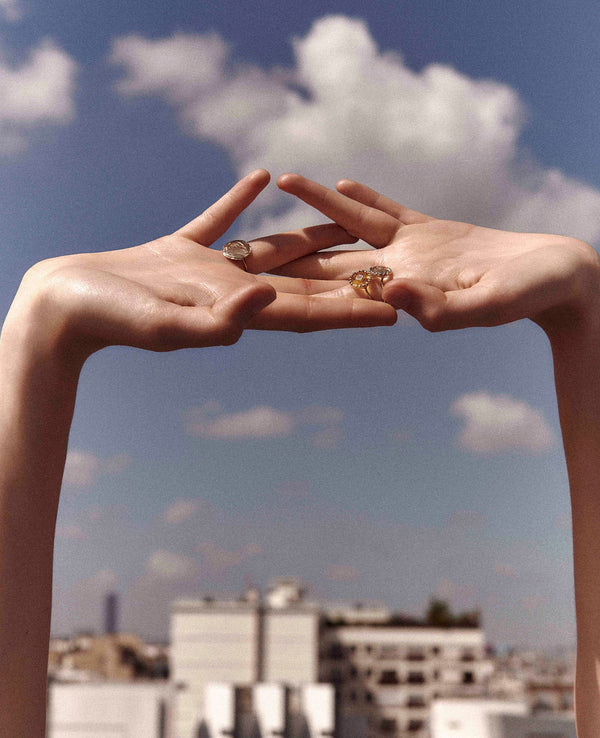 Ring SOUAD GREEN AMETHYST