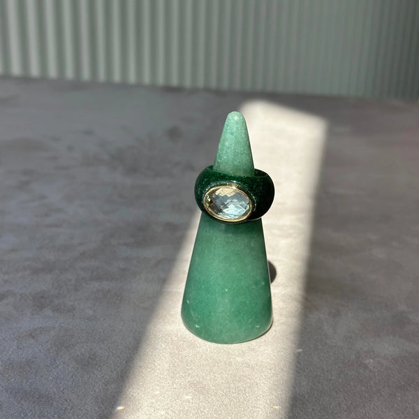 Green Aventurine Stone Ring