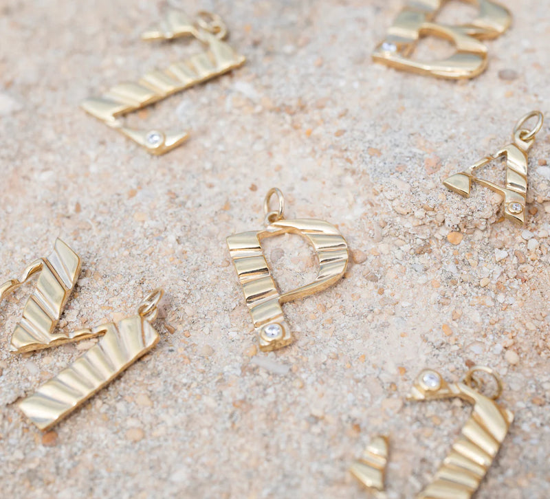 Sunbeam Letter Diamond Charm