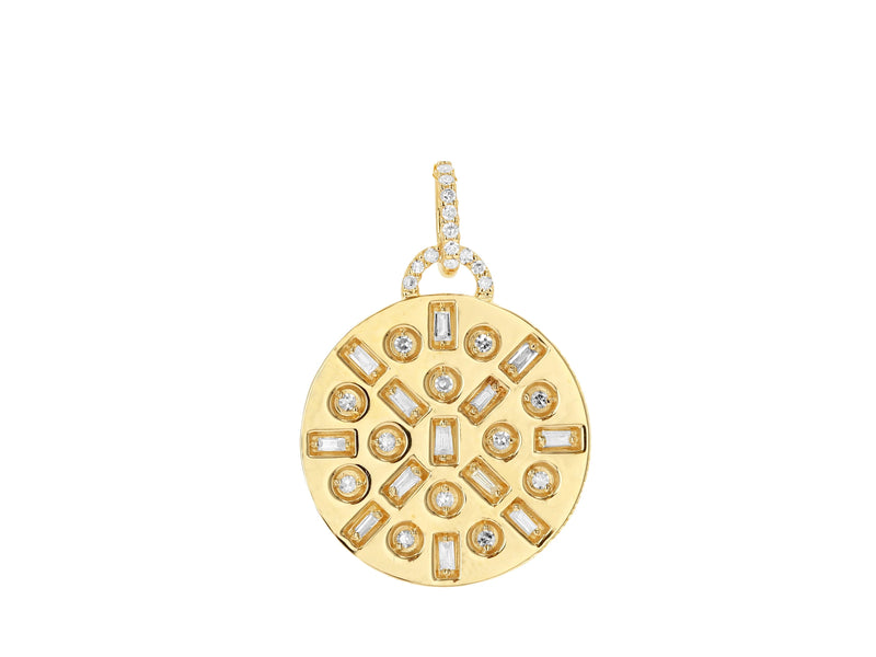 Diamond Baguette Mosaic Charm