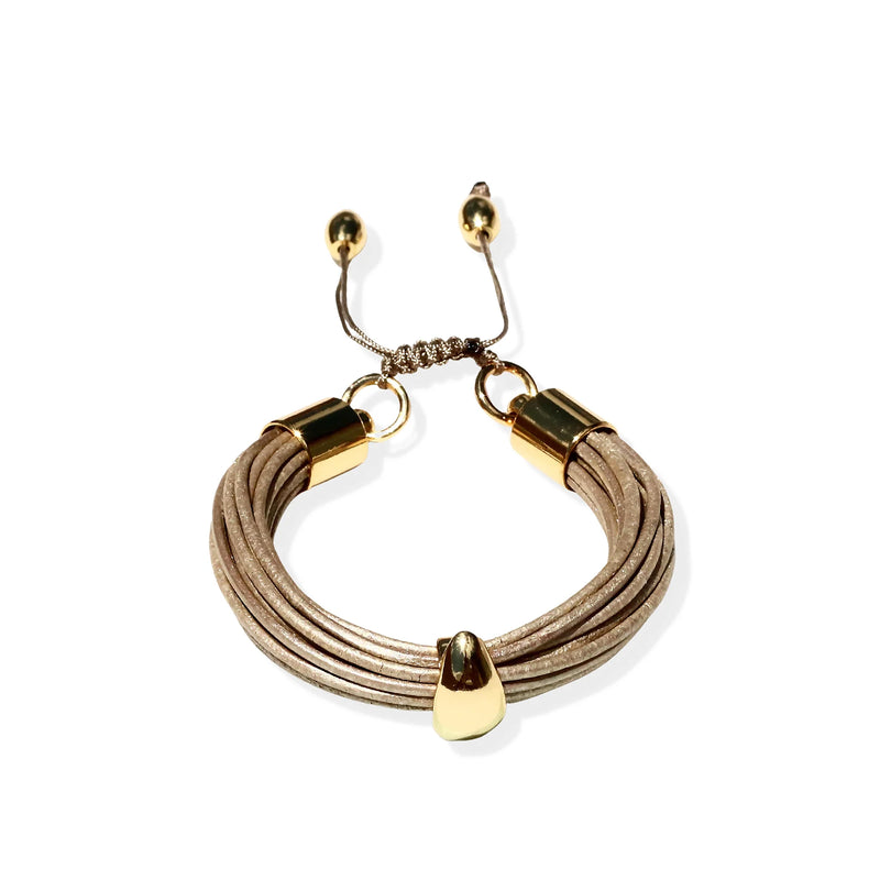 Terra Mali Bracelet In Shimmery Beige