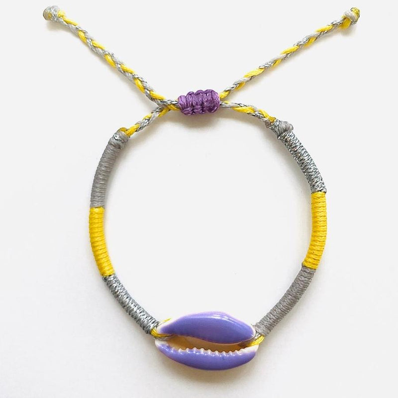 Purple Candy Shell Bracelet