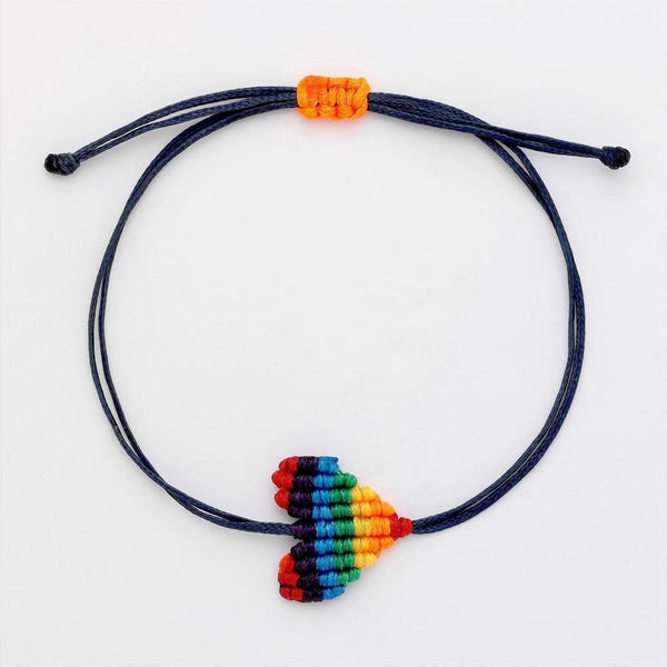 Rainbow Heart Bracelet