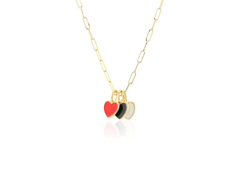 Mini Red Enamel Heart Charm