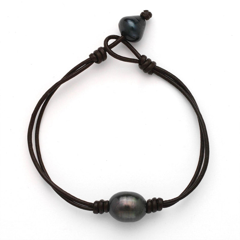 Freshwater Black Baroque Pearl Bracelet