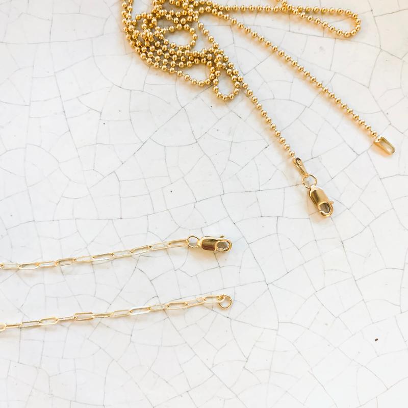 Gold Filled Flat Link chain