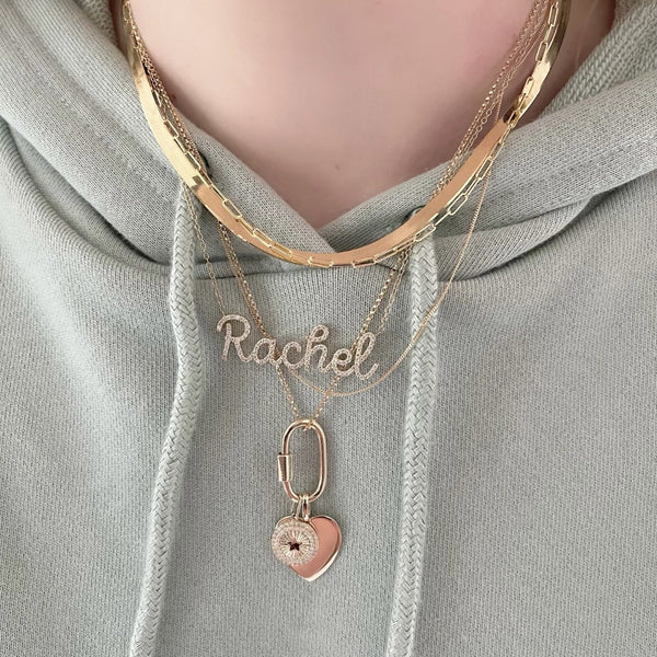 Oversized Gold Heart Charm