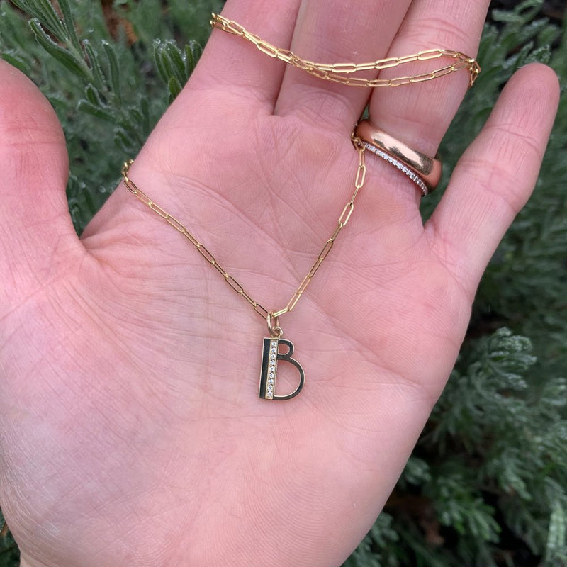 Modern Letter Charm (Rainbow)