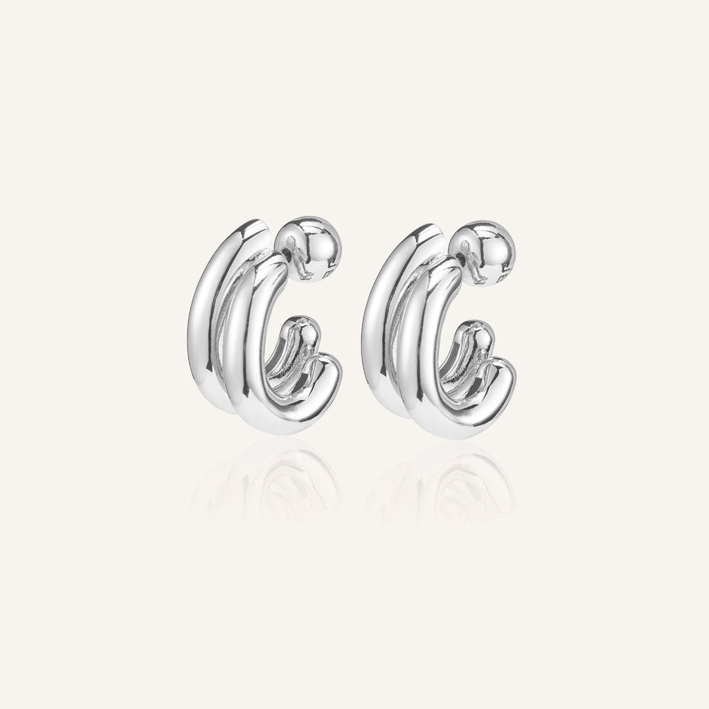 【GLOWNY】24SS FLORENCE EARRINGS - S Florence Earrings Silver