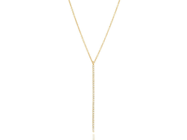 Long Diamond Bar necklace