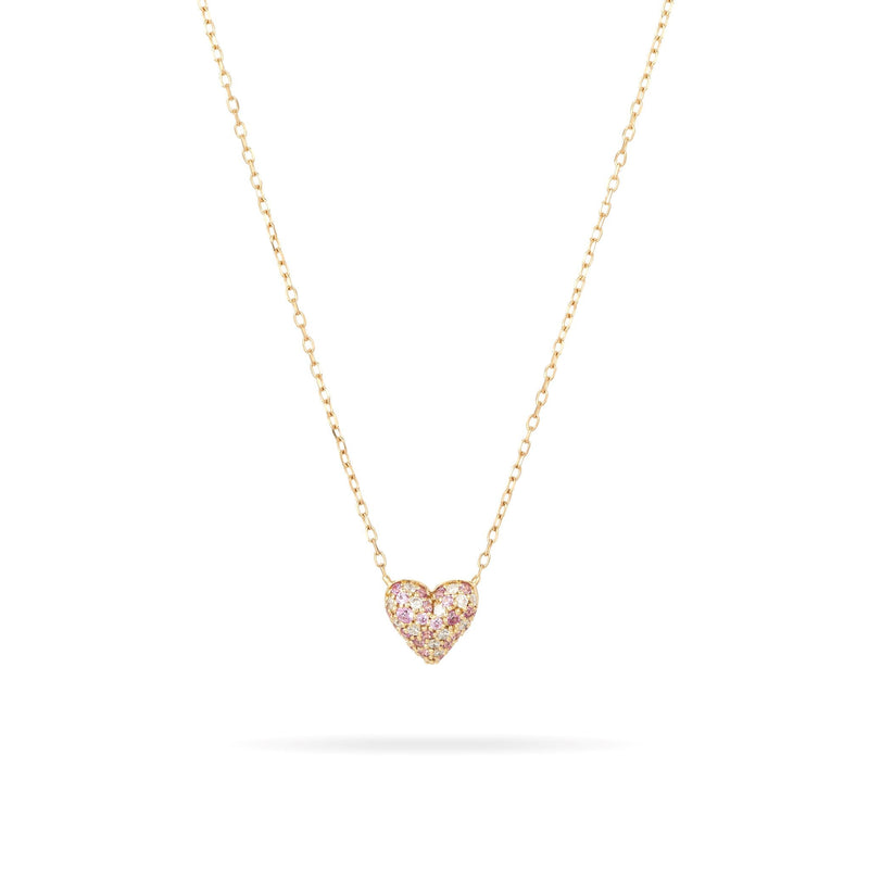 Gold Puffy Heart Necklace – Lindsey Leigh Jewelry