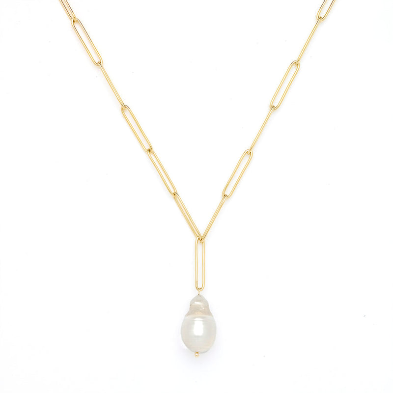 Freshwater Baroque Pearl Chain Necklace