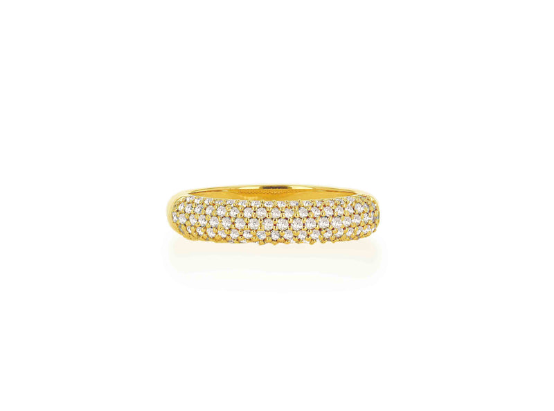 Pave Diamond Domed Ring
