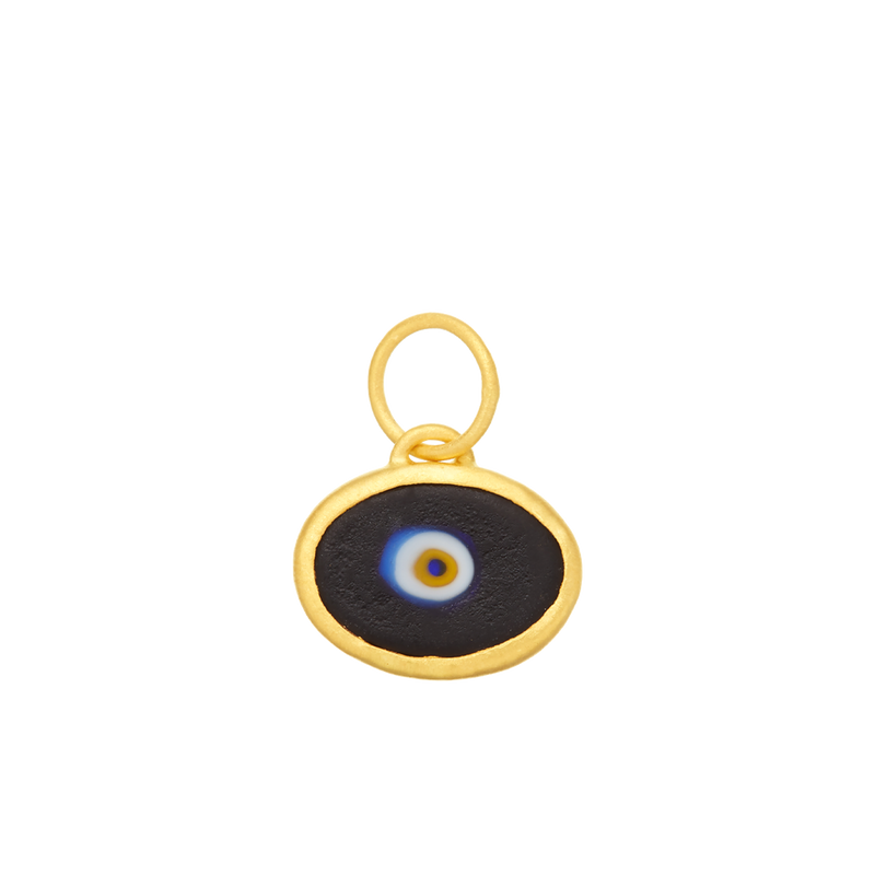 Evil Eye set in 24k Gold