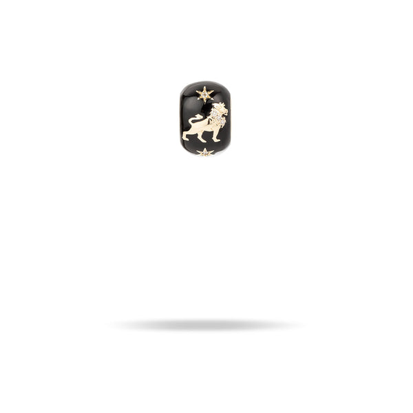 Zodiac Ceramic + Diamond Leo Big Bead