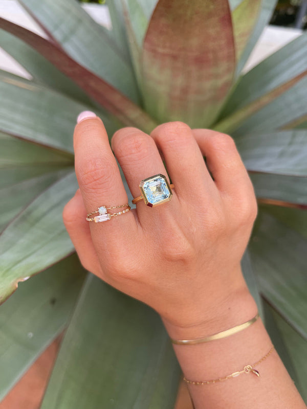 Aquamarine Nouveau Supreme Ring