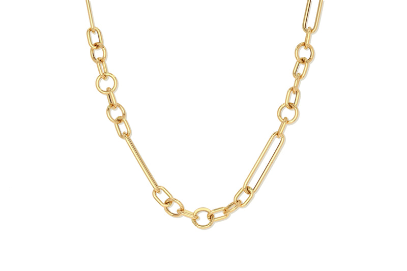 Large Mixed Link Chain Necklace
